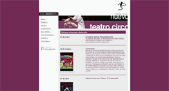 Desktop Screenshot of nuevoteatrocirco.com